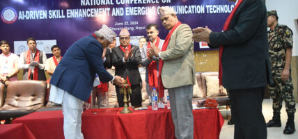 राष्ट्रिय सम्मेलन कार्यक्रमको गर्दै मुख्यमन्त्री महरा