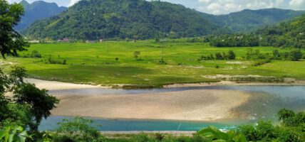 आँधीखोला र हरियाली धानखेत